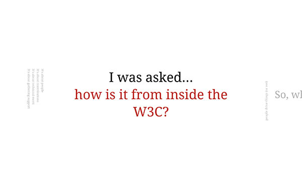 Working in the W3C